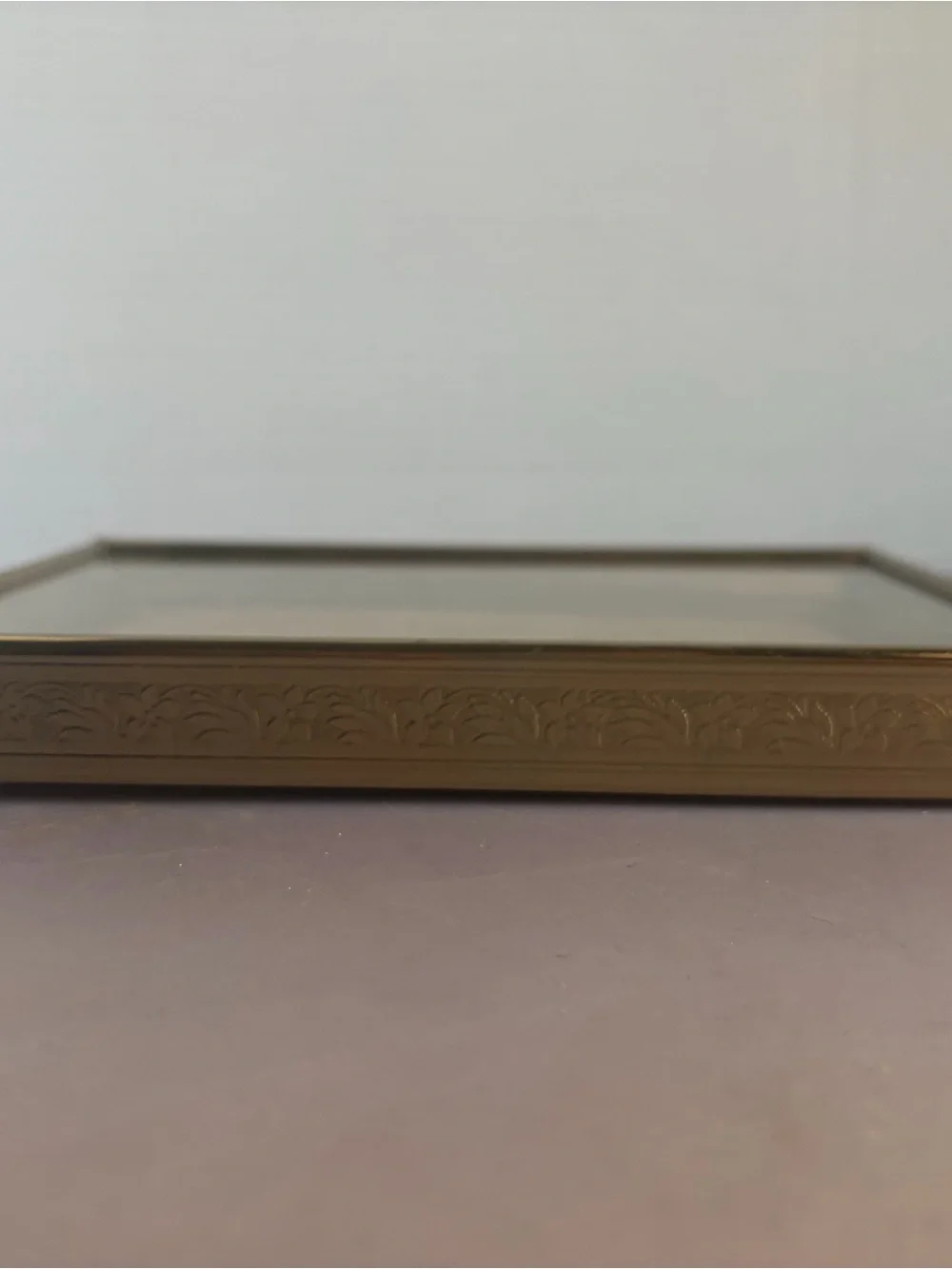 Gold Decorative Ribbed Photo Frame - Home Accents